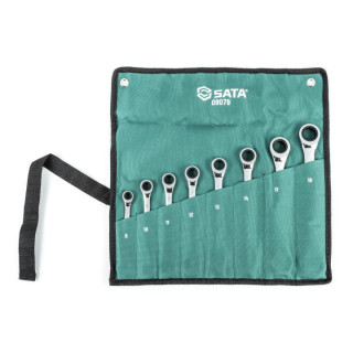 Zestaw kluczy płasko-oczkowych, z podwójną grzechotką GEARWRENCH®, 8 elementów